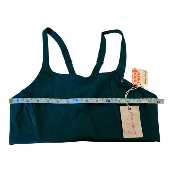 FP Movement X Hatch Square neck Never Better Sports Bra in Garden Green NEW - Picture 14 of 15